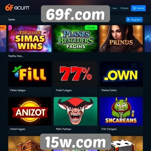 Comparação de jogos oferecidos no 69f.com